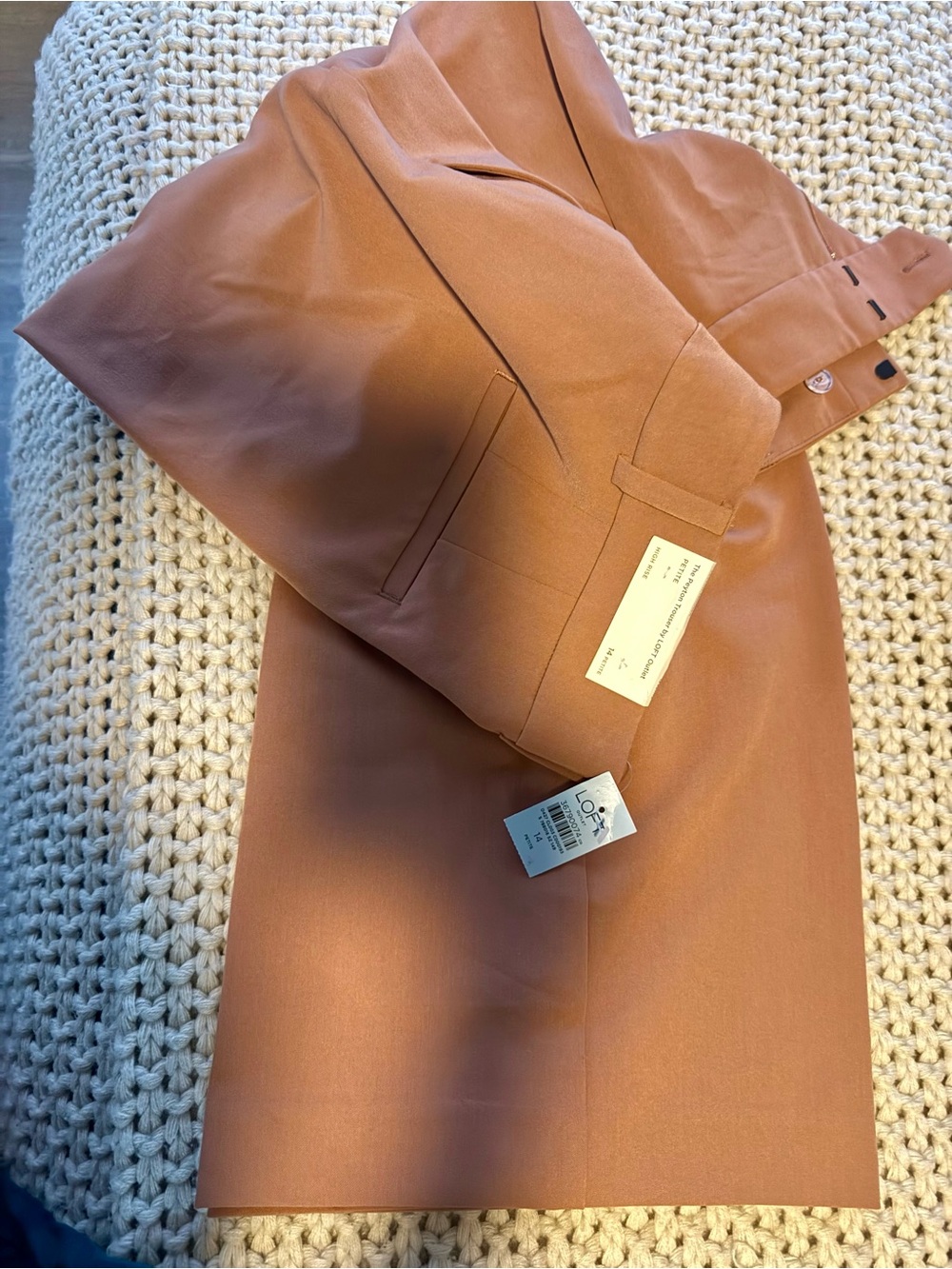 LOFT Women's Rust Orange Tailored Blazer